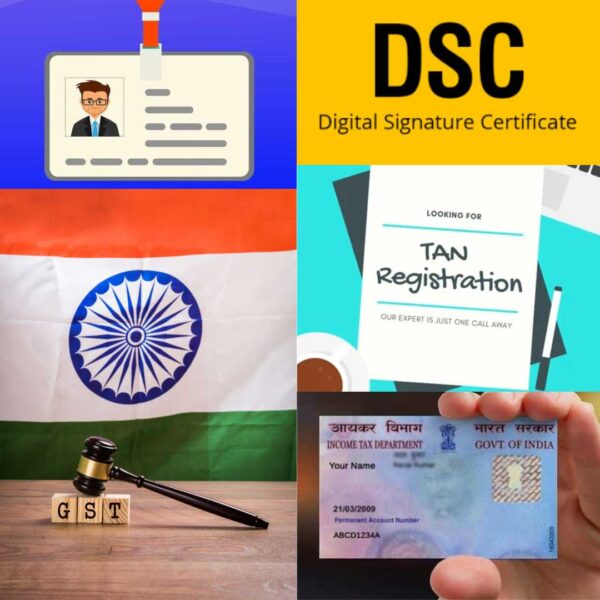 REG.+TAN+PAN+DIN*+DSC*+PVT. LTD. COMPANY + GST