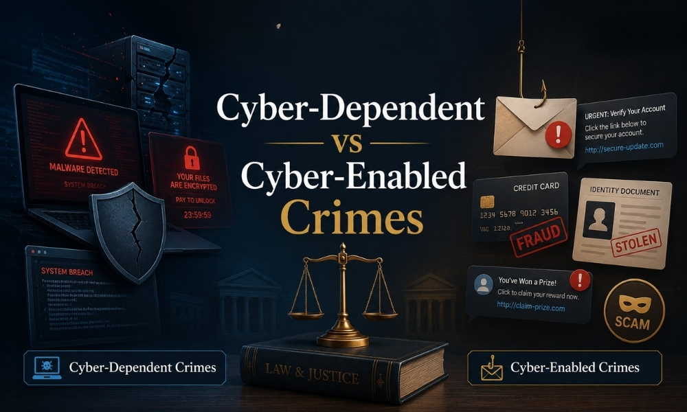 Cyber-Dependent vs Cyber-Enabled Crimes